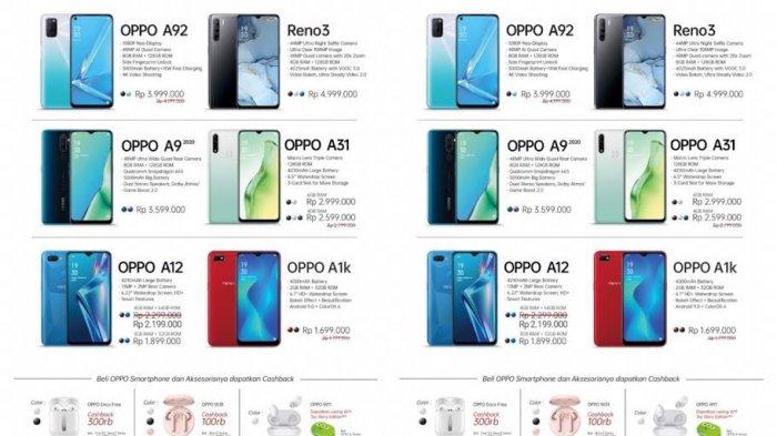 Daftar Harga HP Oppo Juli 2020 Mulai Rp 1 Jutaan di Erafone Nipah Mall