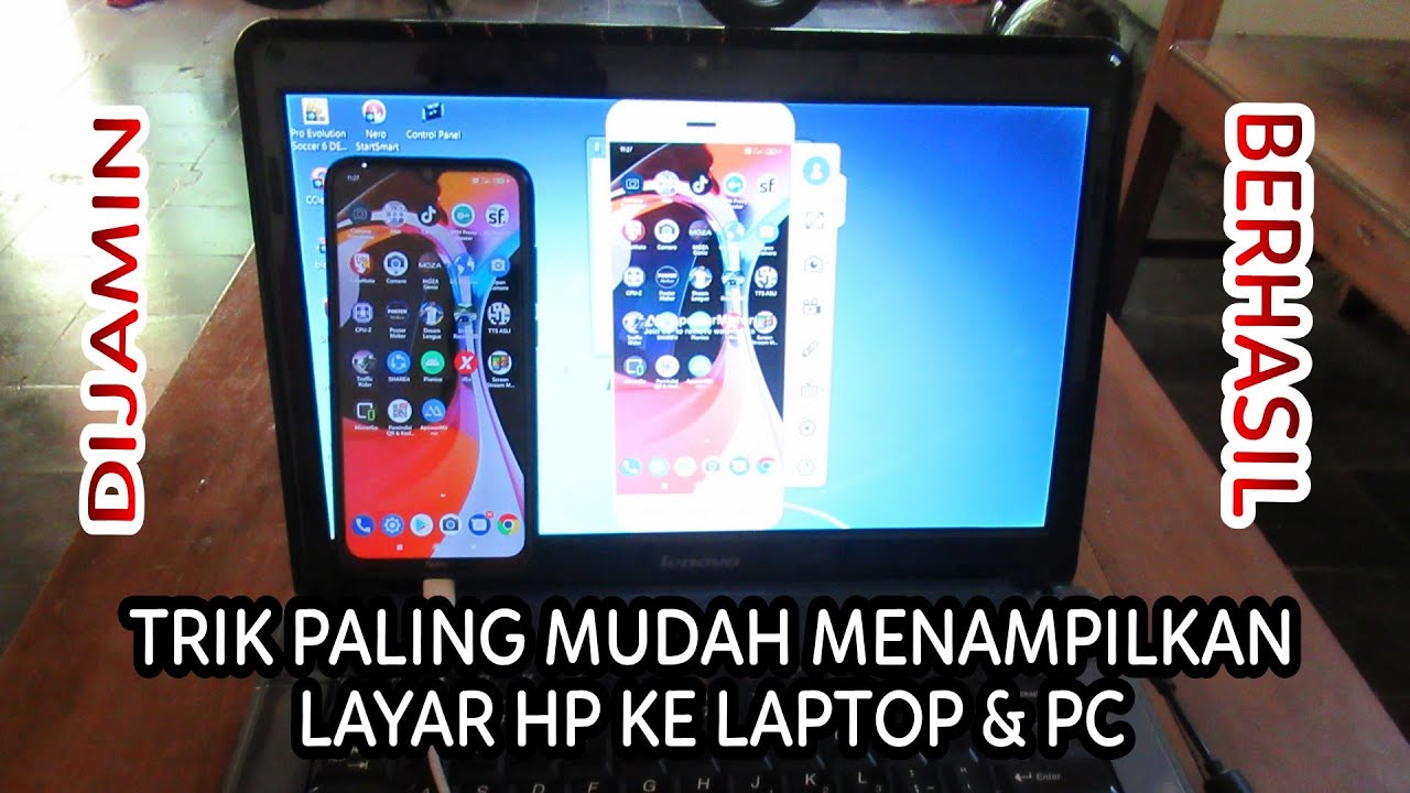 CARA MUDAH MENYAMBUNGKAN LAYAR HP KE LAPTOP - YouTube