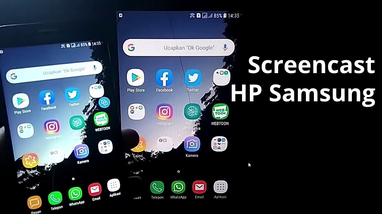 Cara Menampilkan Layar HP Samsung di Laptop Windows 10 - YouTube